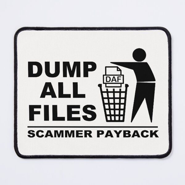 Item preview, Dump All Files; Scammer; PayBack; designed and sold by StickerApe.