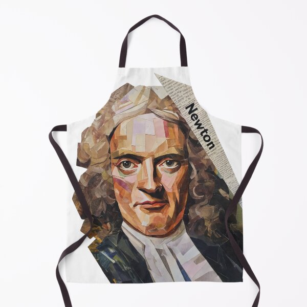 Item preview, Isaac Newton – Science Collage Portrait Art Print | Physics Gravity Mathematics Poster designed and sold by OzzFrequency.
