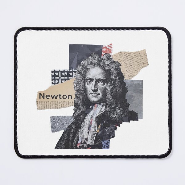 Item preview, Isaac Newton – Science Collage Portrait Art Print | Physics Gravity Mathematics Poster designed and sold by OzzFrequency.