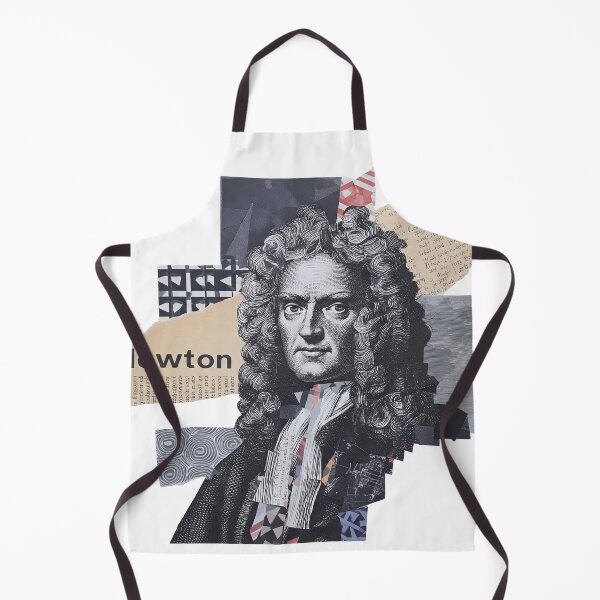 Item preview, Isaac Newton – Science Collage Portrait Art Print | Physics Gravity Mathematics Poster designed and sold by OzzFrequency.