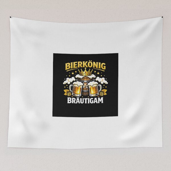 Artikelvorschau, Bierkönig Bräutigam - Krone und Bierfass Edition entworfen und verkauft von PicParadiz.
