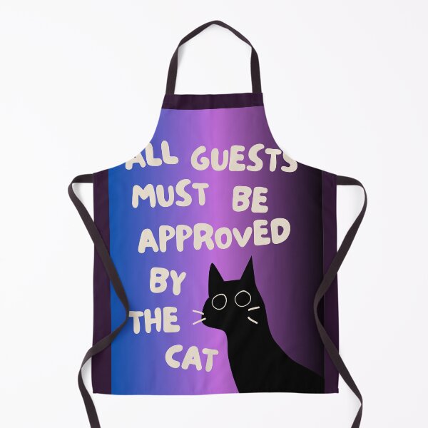 Item preview, ​All Guests Must Be Approved By The Cat - Funny Introvert Cat Art designed and sold by samahl_l.