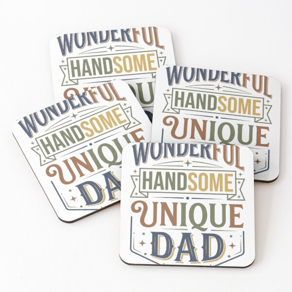 Item preview, Wonderful Handsome Unique Dad - Vintage Retro Typography Fathers Day designed and sold by Mind-Echo.
