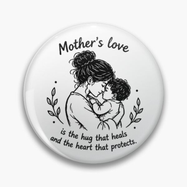 Item preview, Mother’s Love Is the Hug That Heals and the Heart That Protects | Minimalist Mom Quote Design designed and sold by MotivArtes.