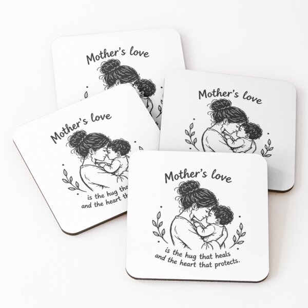 Item preview, Mother’s Love Is the Hug That Heals and the Heart That Protects | Minimalist Mom Quote Design designed and sold by MotivArtes.