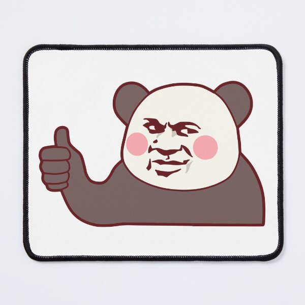 Item preview, Funny Panda Thumbs Up Ironic Meme Sticker designed and sold by B.A Design.