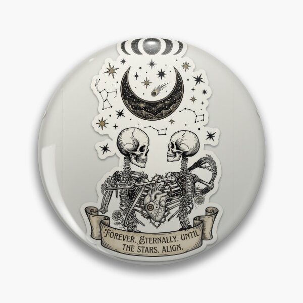 Item preview, Eternal Love Skeletons - Gothic Celestial Coupl designed and sold by Purpleclomb.