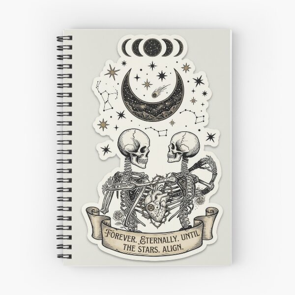 Item preview, Eternal Love Skeletons - Gothic Celestial Coupl designed and sold by Purpleclomb.
