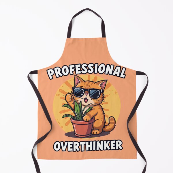 Item preview, Professional Overthinker Funny Cat Plant Aesthetic designed and sold by karina360.