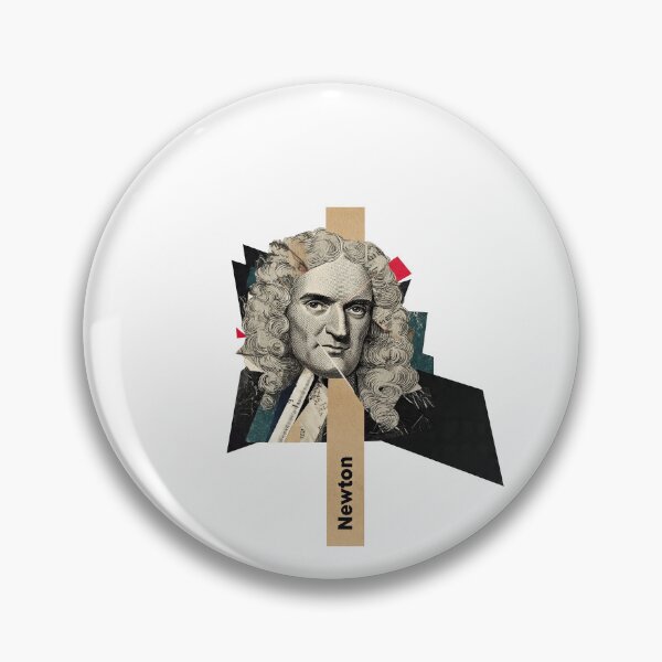 Item preview, Isaac Newton – Science Collage Portrait Art Print | Physics Gravity Mathematics Poster designed and sold by OzzFrequency.