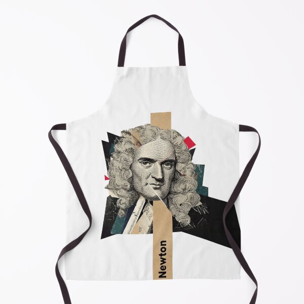 Item preview, Isaac Newton – Science Collage Portrait Art Print | Physics Gravity Mathematics Poster designed and sold by OzzFrequency.