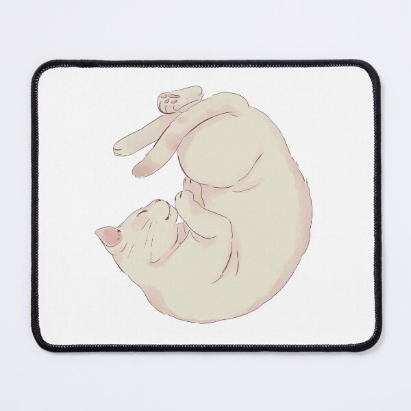 Item preview, Cute Sleeping Cat Pastel Watercolor Illustration designed and sold by B.A Design.