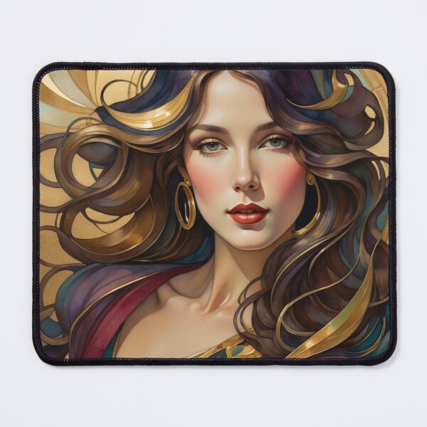 Item preview, Art Nouveau Woman Portrait designed and sold by Beyond The Canvas.