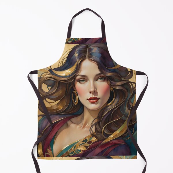 Item preview, Art Nouveau Woman Portrait designed and sold by Beyond The Canvas.