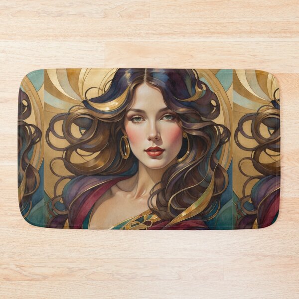 Item preview, Art Nouveau  Woman Portrait  designed and sold by Beyond The Canvas.