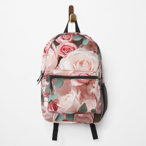 Item preview, Pink Roses Bouquet Eucalyptus Leaves Floral Pattern designed and sold by IntelliMindDesigns.