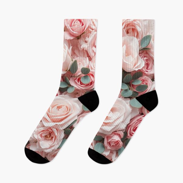 Item preview, Pink Roses Bouquet Eucalyptus Leaves Floral Pattern designed and sold by IntelliMindDesigns.