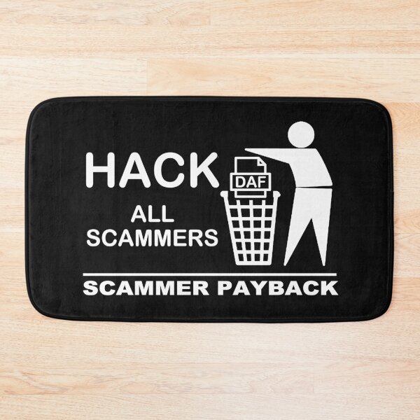 Item preview, Hack All Scammers; PayBack; designed and sold by StickerApe.