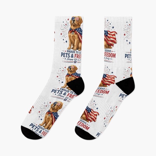 Item preview, Proud To Serve Pets & Freedom – Patriotic Dog 4th of July Design designed and sold by Bettybee00.