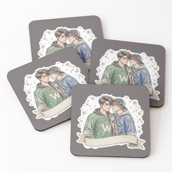 Item preview, Hockey Rivals Anime Sketch - Enemies to Lovers Romance designed and sold by Purpleclomb.