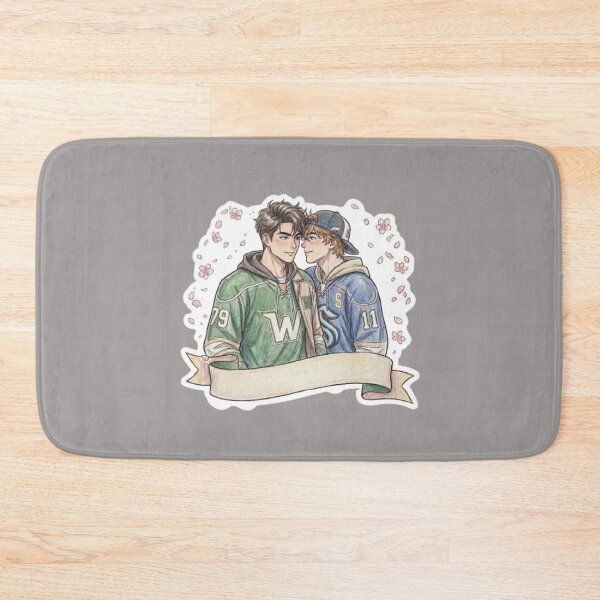 Item preview, Hockey Rivals Anime Sketch - Enemies to Lovers Romance designed and sold by Purpleclomb.