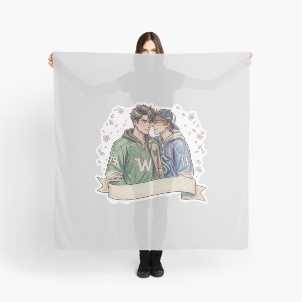 Item preview, Hockey Rivals Anime Sketch - Enemies to Lovers Romance designed and sold by Purpleclomb.