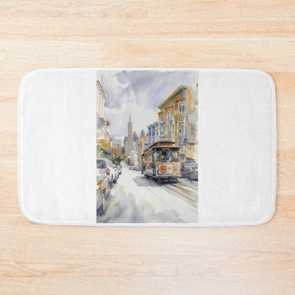 Item preview, SF Cable Car Watercolor designed and sold by caracatita75.