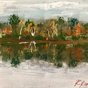 Artwork thumbnail, Fall Reflections by Nostalgic Creative