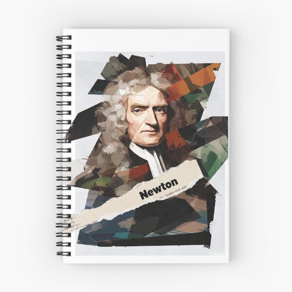 Item preview, Isaac Newton – Science Collage Portrait Art Print | Physics Gravity Mathematics Poster designed and sold by OzzFrequency.