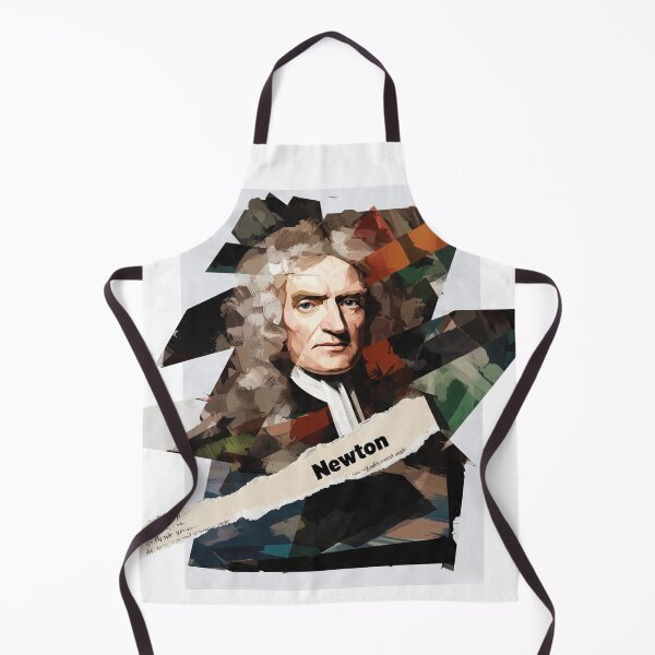 Item preview, Isaac Newton – Science Collage Portrait Art Print | Physics Gravity Mathematics Poster designed and sold by OzzFrequency.