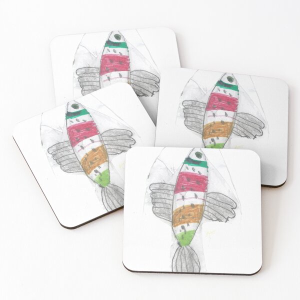 Item preview,  Colourful Striped Fish — Underwater Art  designed and sold by CreativeMiche.