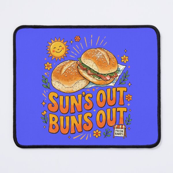 Item preview, Sun's Out Buns Out Cheerful Retro Summer Design designed and sold by Terry Bain.
