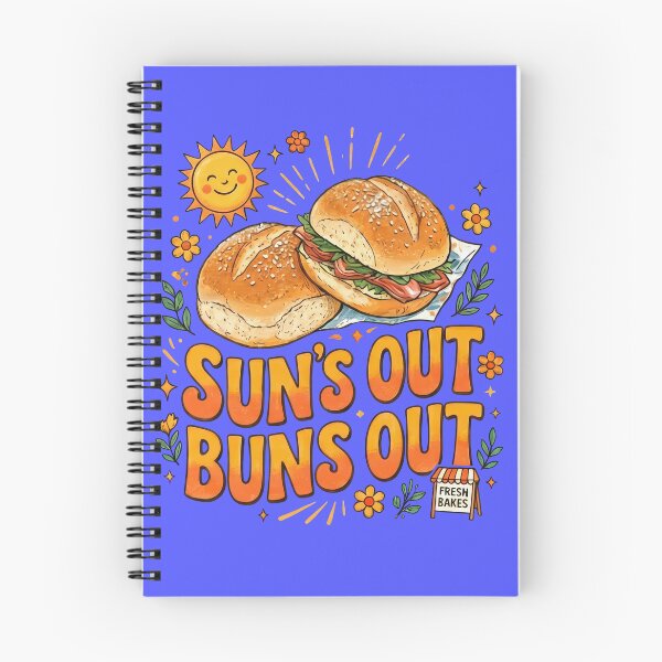 Item preview, Sun's Out Buns Out Cheerful Retro Summer Design designed and sold by Terry Bain.