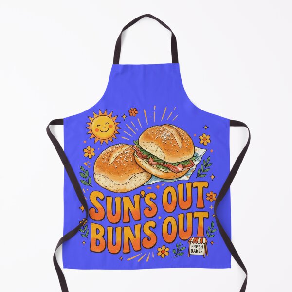 Item preview, Sun's Out Buns Out Cheerful Retro Summer Design designed and sold by Terry Bain.