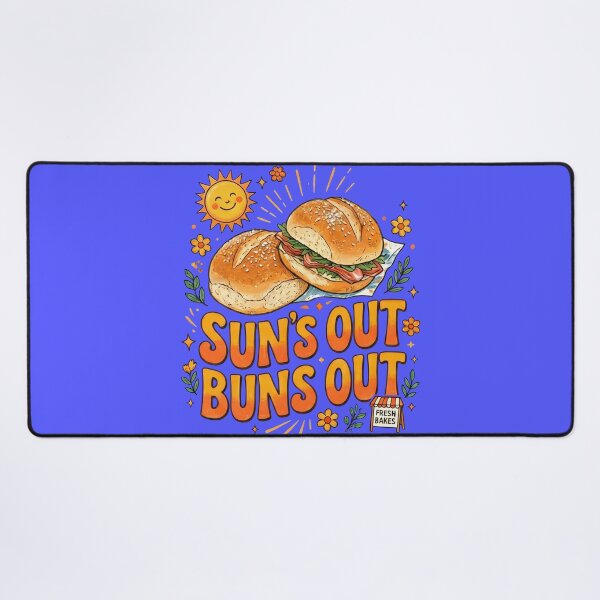 Item preview, Sun's Out Buns Out Cheerful Retro Summer Design designed and sold by Terry Bain.