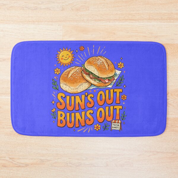 Item preview, Sun's Out Buns Out Cheerful Retro Summer Design designed and sold by Terry Bain.