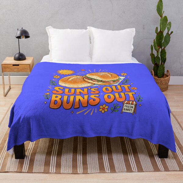 Item preview, Sun's Out Buns Out Cheerful Retro Summer Design designed and sold by Terry Bain.