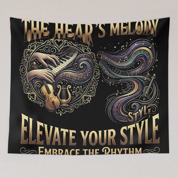 Item preview, The Heart's Melody Inspirational Music Quote Design designed and sold by Originaledesign.