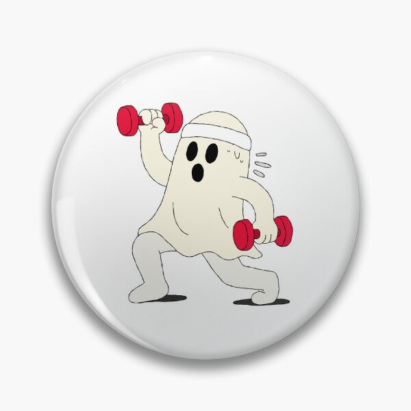 Item preview, Funny Gym Ghost Lifting Dumbbells designed and sold by B.A Design.