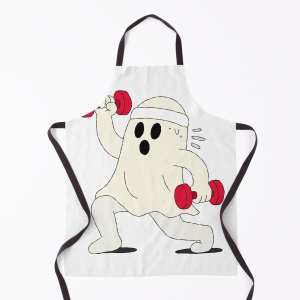 Item preview, Funny Gym Ghost Lifting Dumbbells designed and sold by B.A Design.