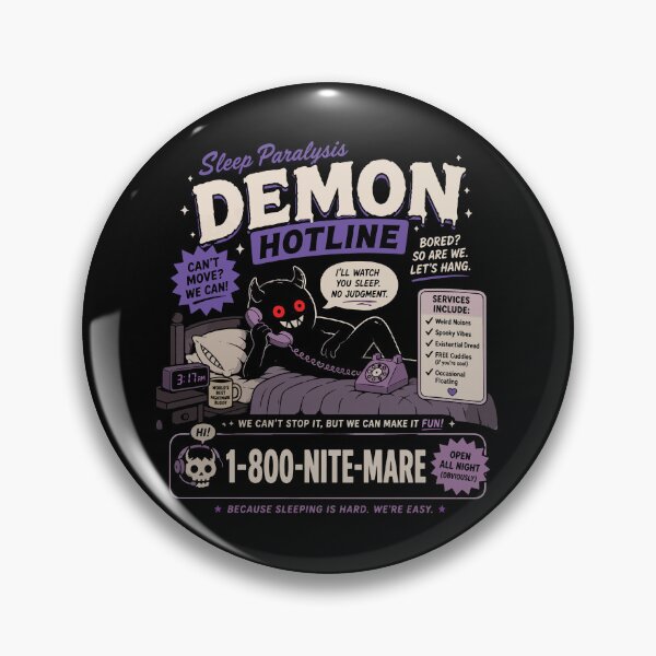 Item preview, Sleep Paralysis Demon Hotline designed and sold by GhoulishGraphX.