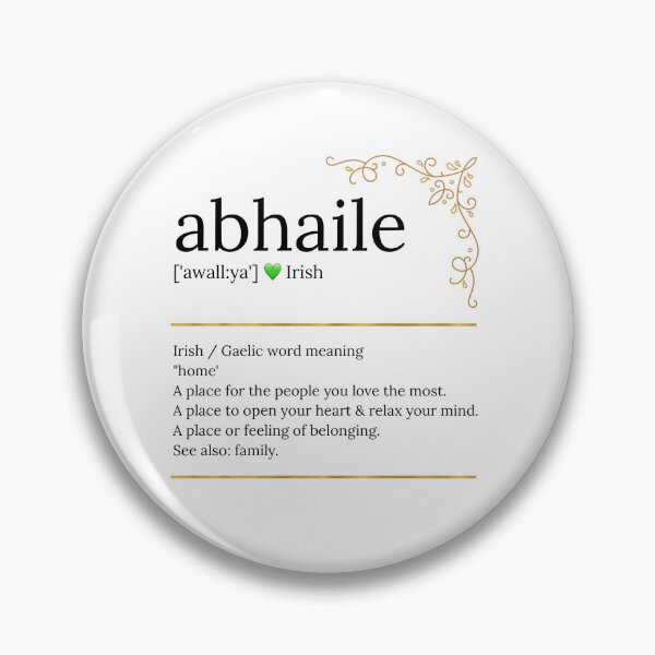 Item preview, Abhaile | Irish Gaelic “Home” Definition | Typography Poster | Ireland Gift designed and sold by heartofireland.