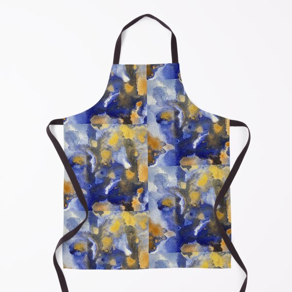 Item preview, Abstract blue and gold tones I designed and sold by Adriana Lopes.