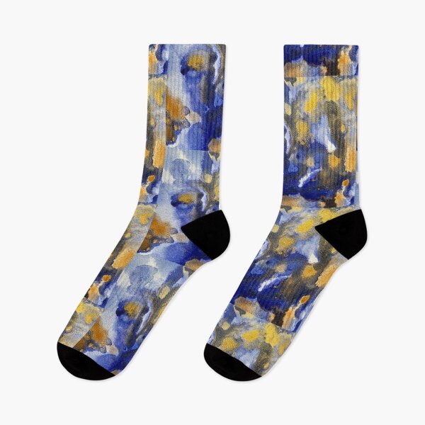 Item preview, Abstract blue and gold tones I designed and sold by Adriana Lopes.