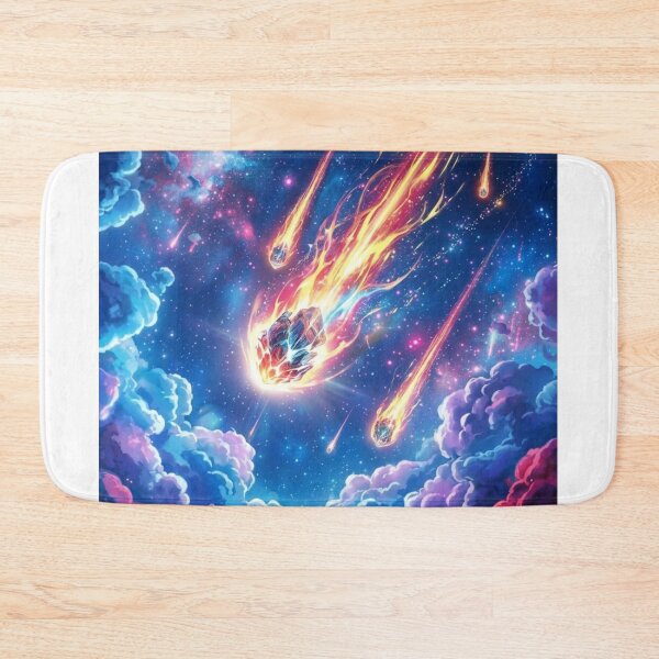 Item preview, Cosmic Rain: Falling Stars in Pastel Clouds designed and sold by Dzblack.