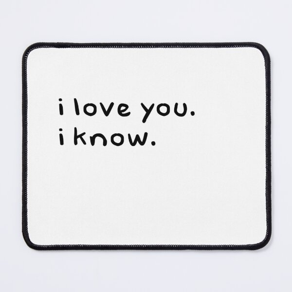 Item preview, Minimalist Romantic Quote Design – “I Love You, I Know” Couples Typography Print designed and sold by Reyxava.