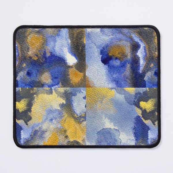 Item preview, Abstract blue and gold tones II designed and sold by Adriana Lopes.