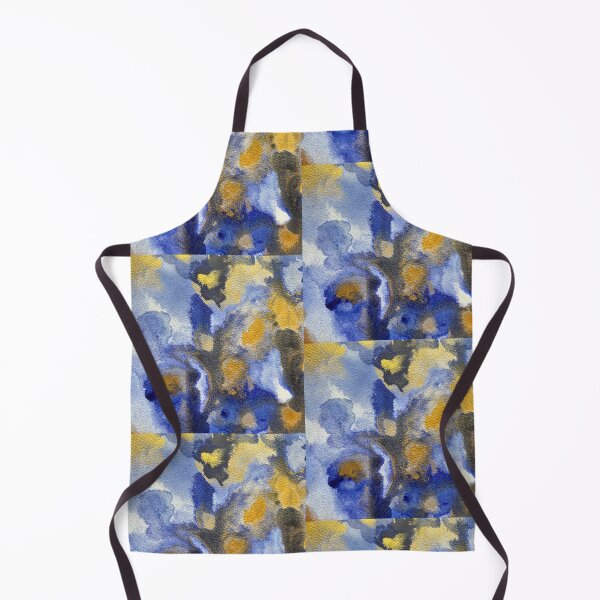 Item preview, Abstract blue and gold tones II designed and sold by Adriana Lopes.