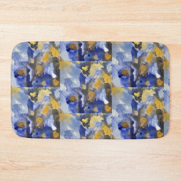 Item preview, Abstract blue and gold tones II designed and sold by Adriana Lopes.