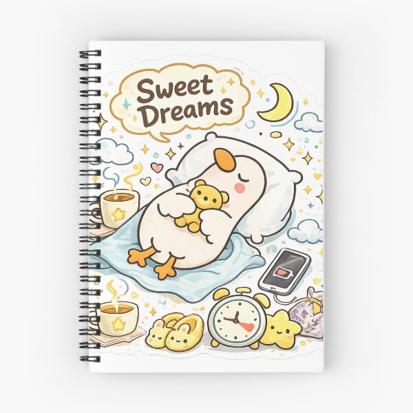 Item preview, Sweet Dreams Sleeping Duck Sticker | Cute Cozy Bedtime Duck Aesthetic Design designed and sold by sumodesign.